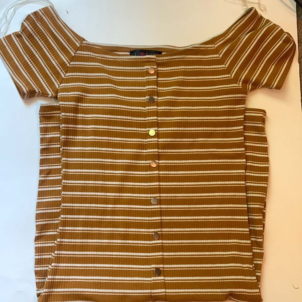 Mustard Striped Dress